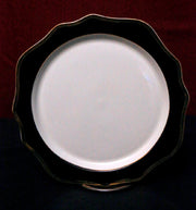 Black sunflower charger plates