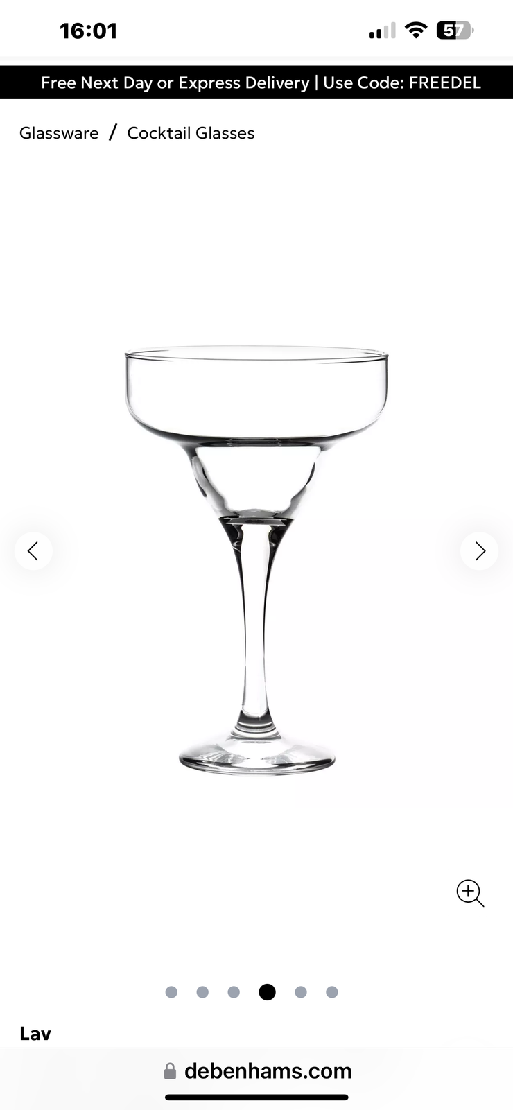 Margarita cocktail glasses