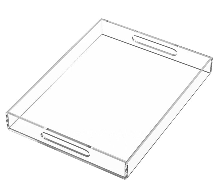 Transparent canapés tray