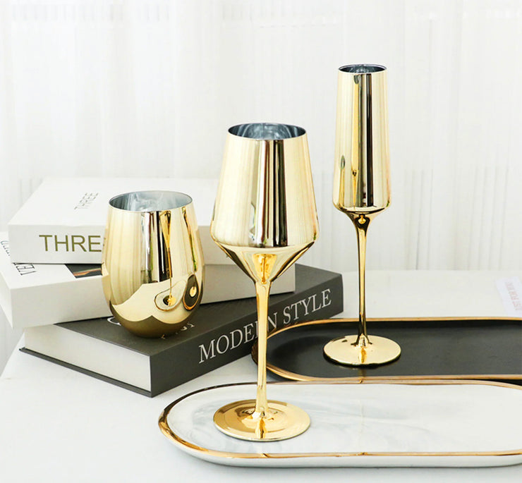 Golden Glassware