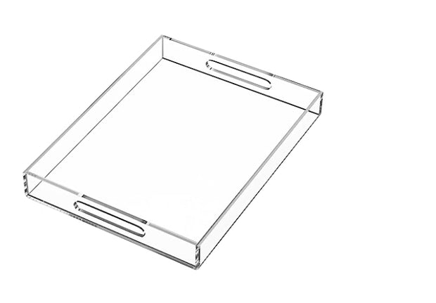 Transparent canapés tray