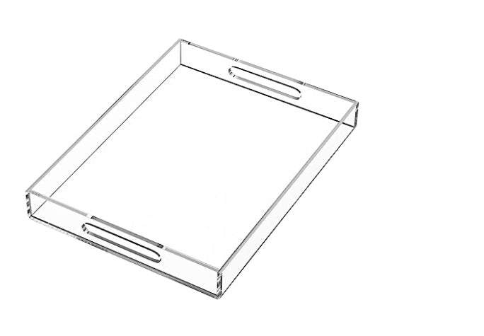 Transparent canapés tray