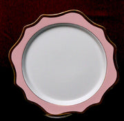 Pink sunflower charger plates