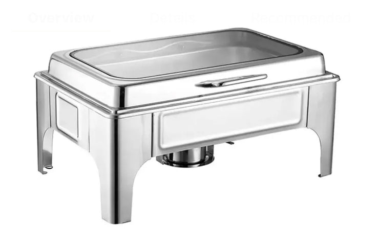 Silver Square chafing dish