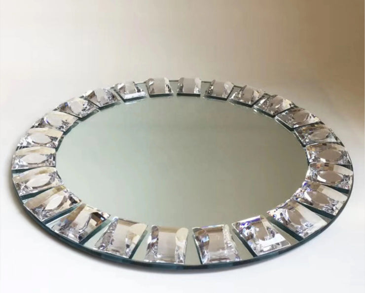 Mirror glass charger plates