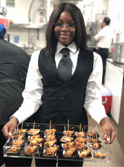 Transparent canapés tray