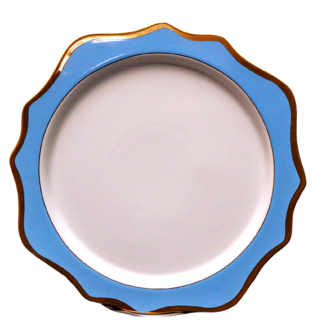 Blue sunflower charger plates