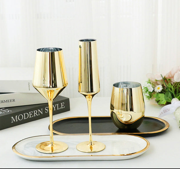 Golden Glassware