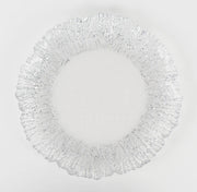 Silver reef glass charger plates