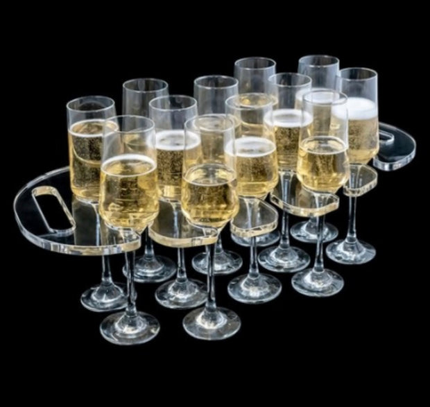 Champagne suspension trays