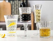 Little sparkling diamond crystal glassware