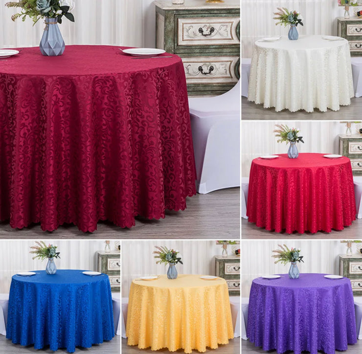 Elegant round & trestle tablecloths